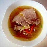 茹で塩豚の野菜スープ